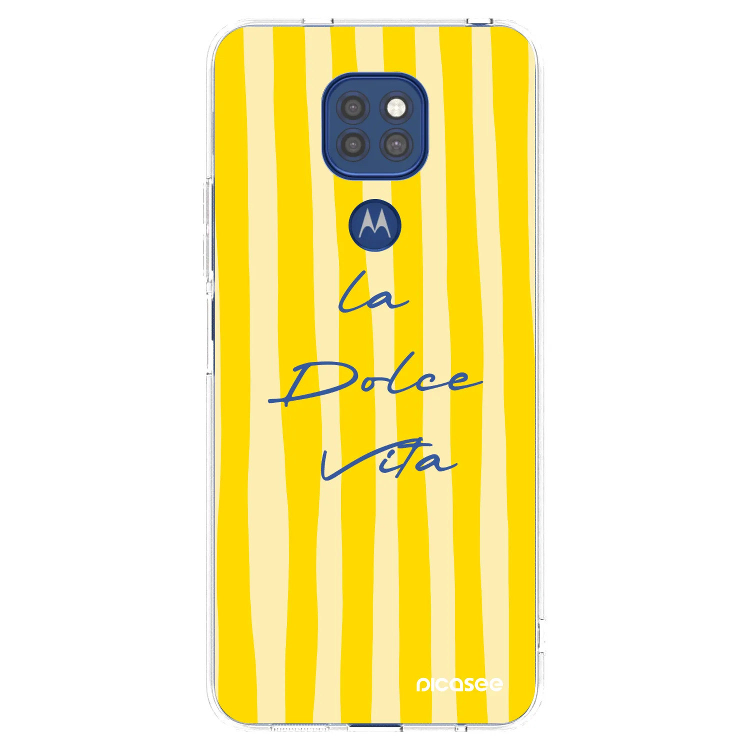 Picasee silikonska prozirna maskica za Motorola Moto G9 Play - Ladolcevita