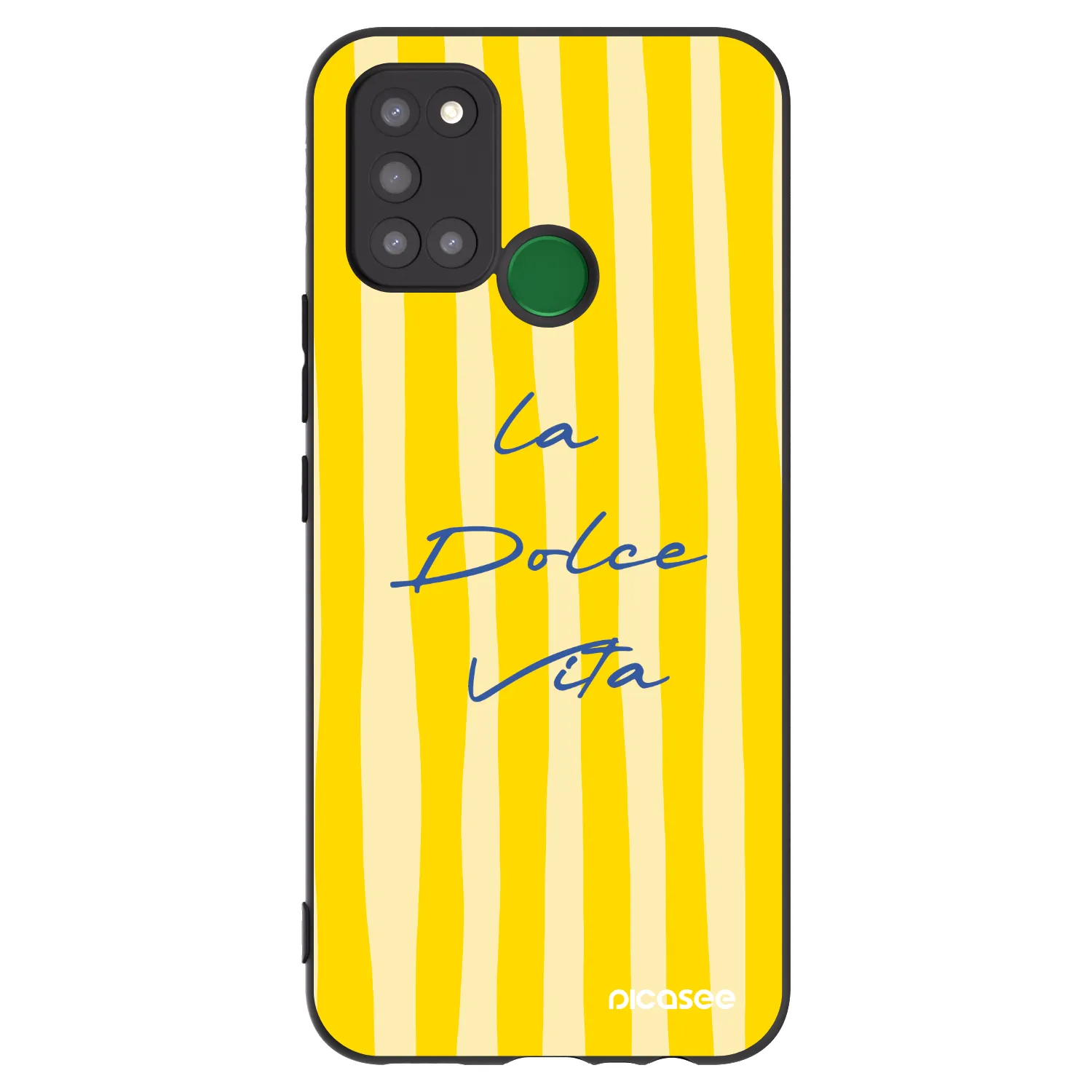 Picasee crna silikonska maskica za Realme 7i - Ladolcevita