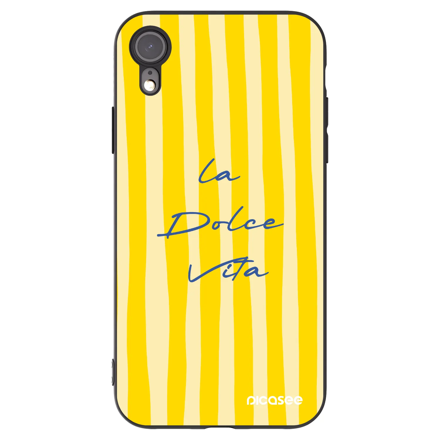 Picasee crna silikonska maskica za Apple iPhone XR - Ladolcevita