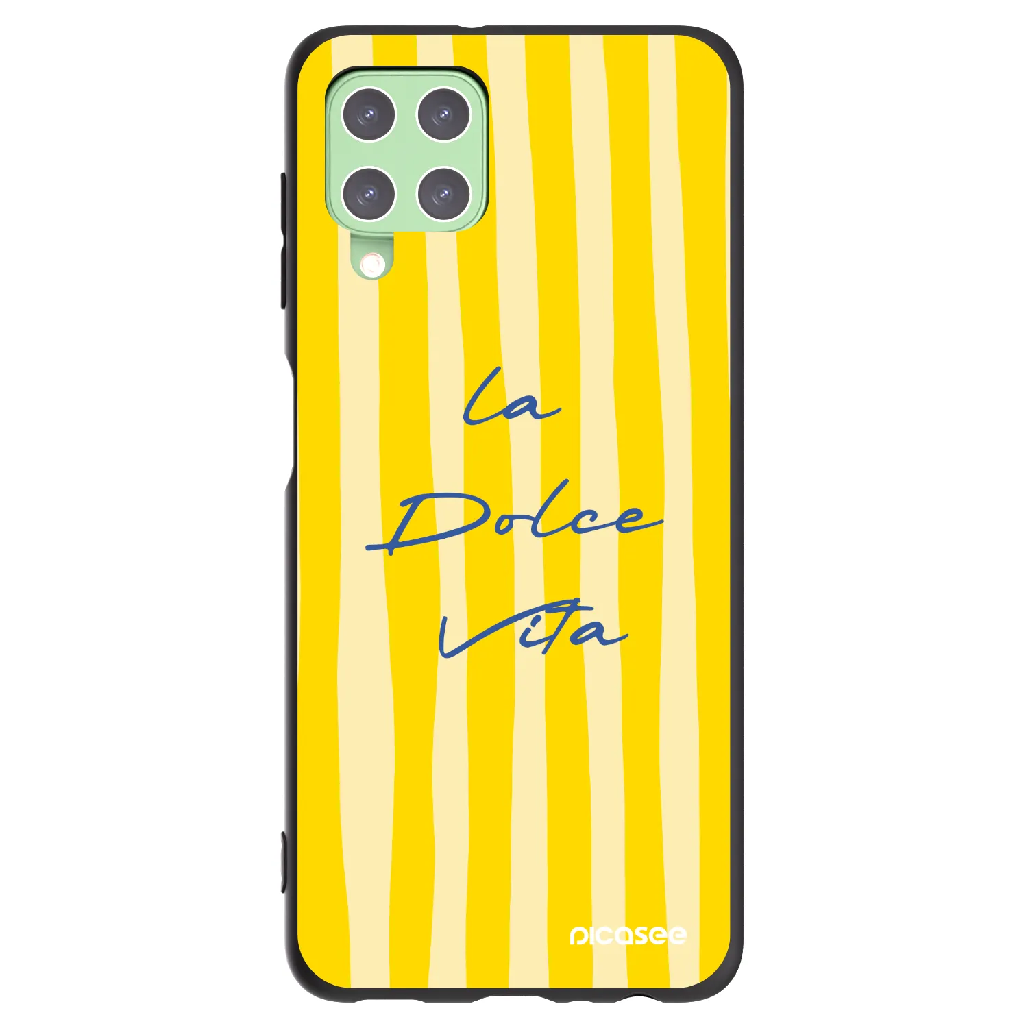 Picasee crna silikonska maskica za Samsung Galaxy A22 A225F 4G - Ladolcevita