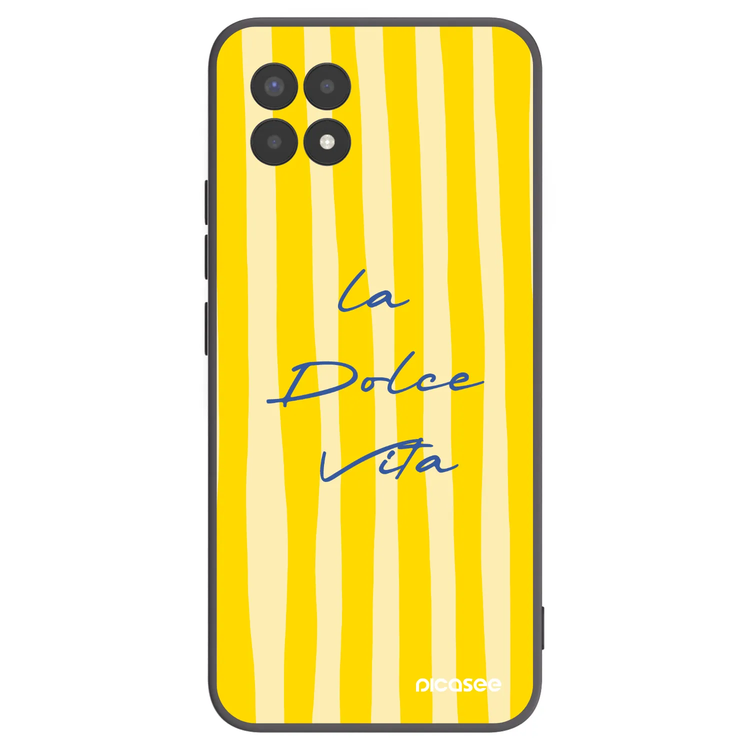 Picasee crna silikonska maskica za Realme 8i - Ladolcevita