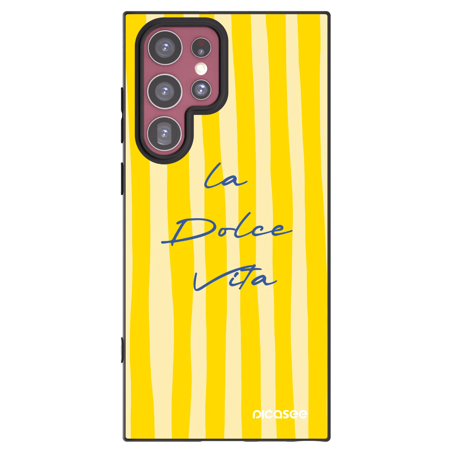 Picasee crna silikonska maskica za Samsung Galaxy S22 Ultra 5G - Ladolcevita