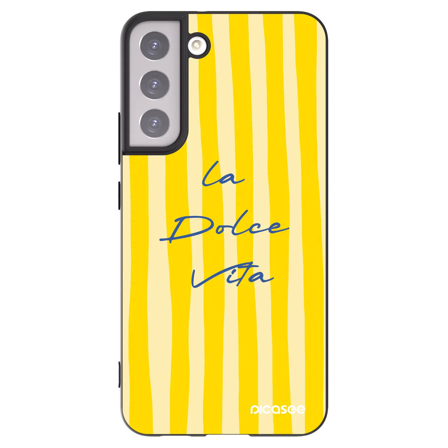 Picasee crna silikonska maskica za Samsung Galaxy S22+ 5G - Ladolcevita