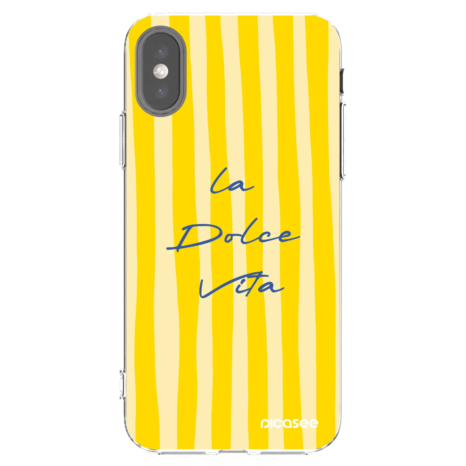 Picasee silikonska prozirna maskica za Apple iPhone X/XS - Ladolcevita