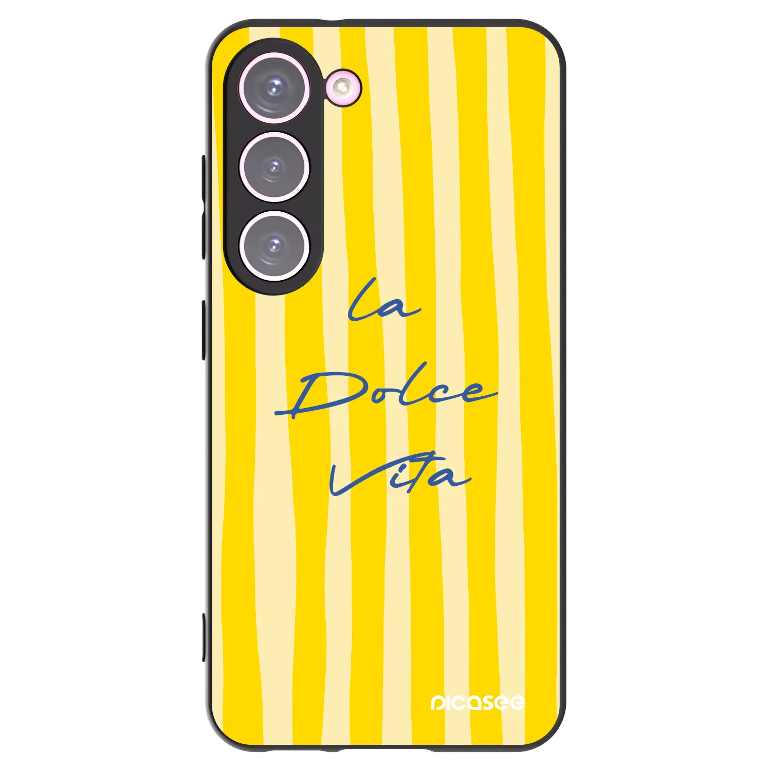 Picasee crna silikonska maskica za Samsung Galaxy S23 5G - Ladolcevita