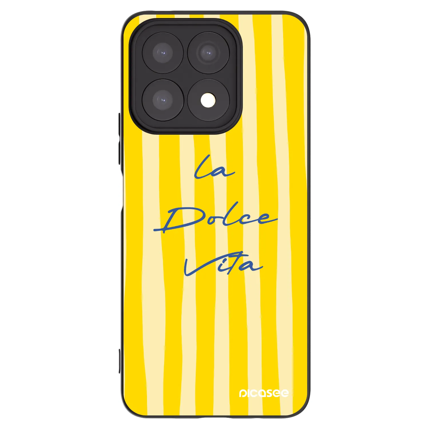 Picasee crna silikonska maskica za Honor X8a - Ladolcevita