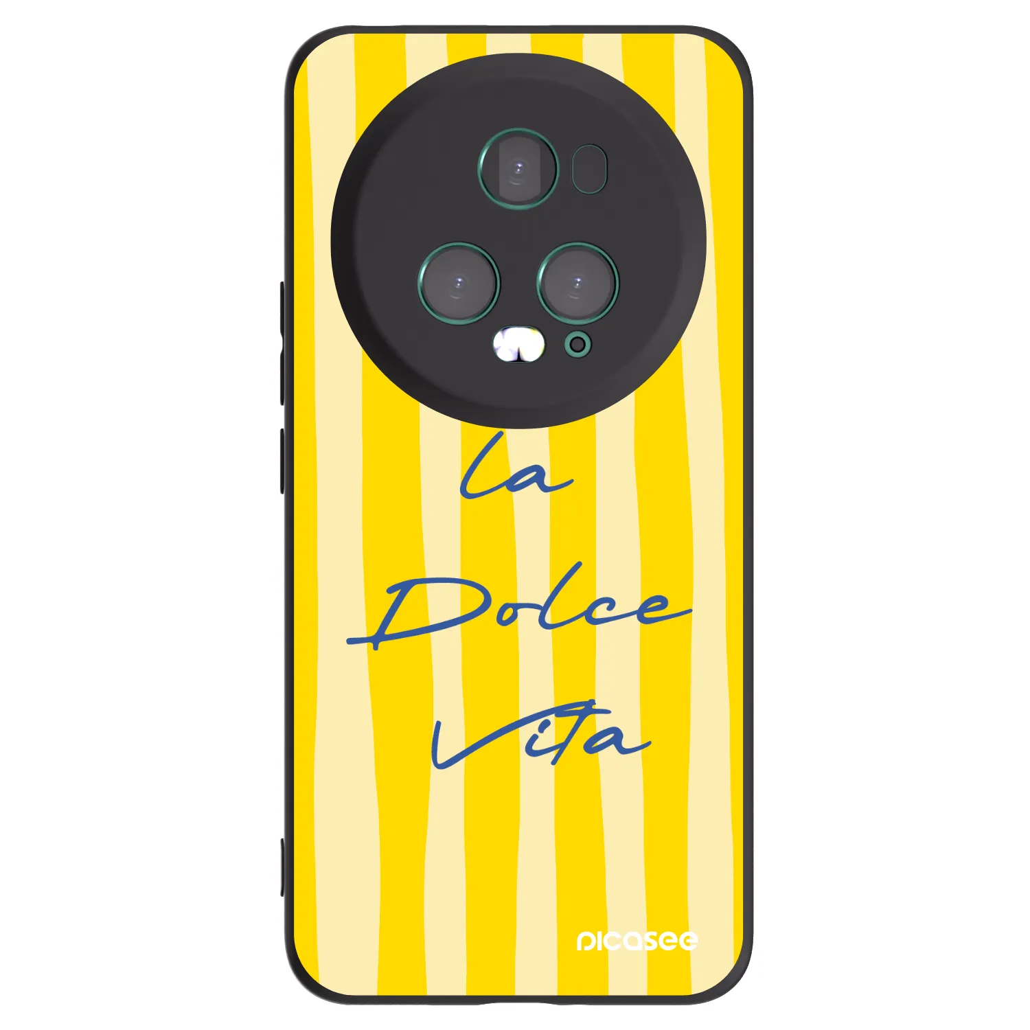 Picasee crna silikonska maskica za Honor Magic5 Pro - Ladolcevita