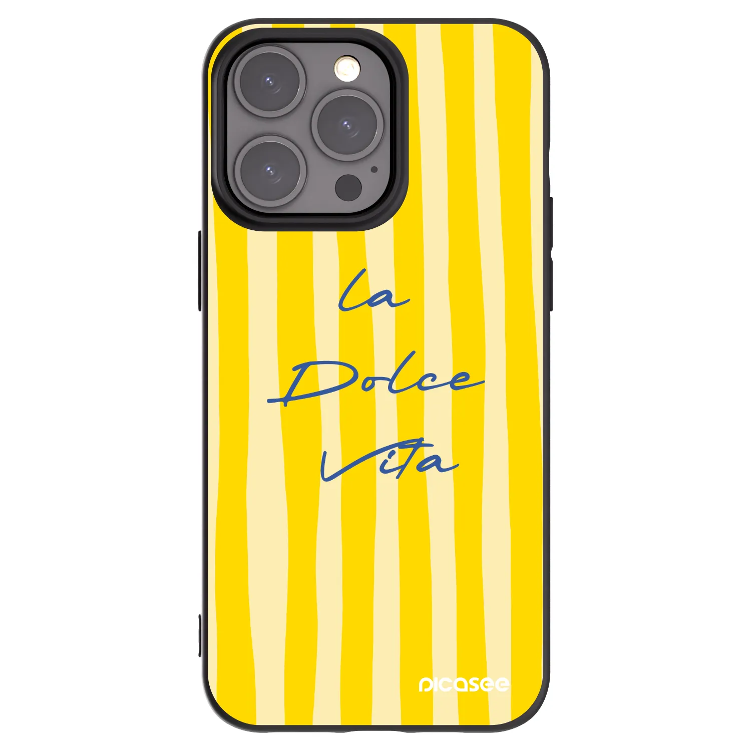 Picasee crna silikonska maskica za Apple iPhone 15 Pro Max - Ladolcevita