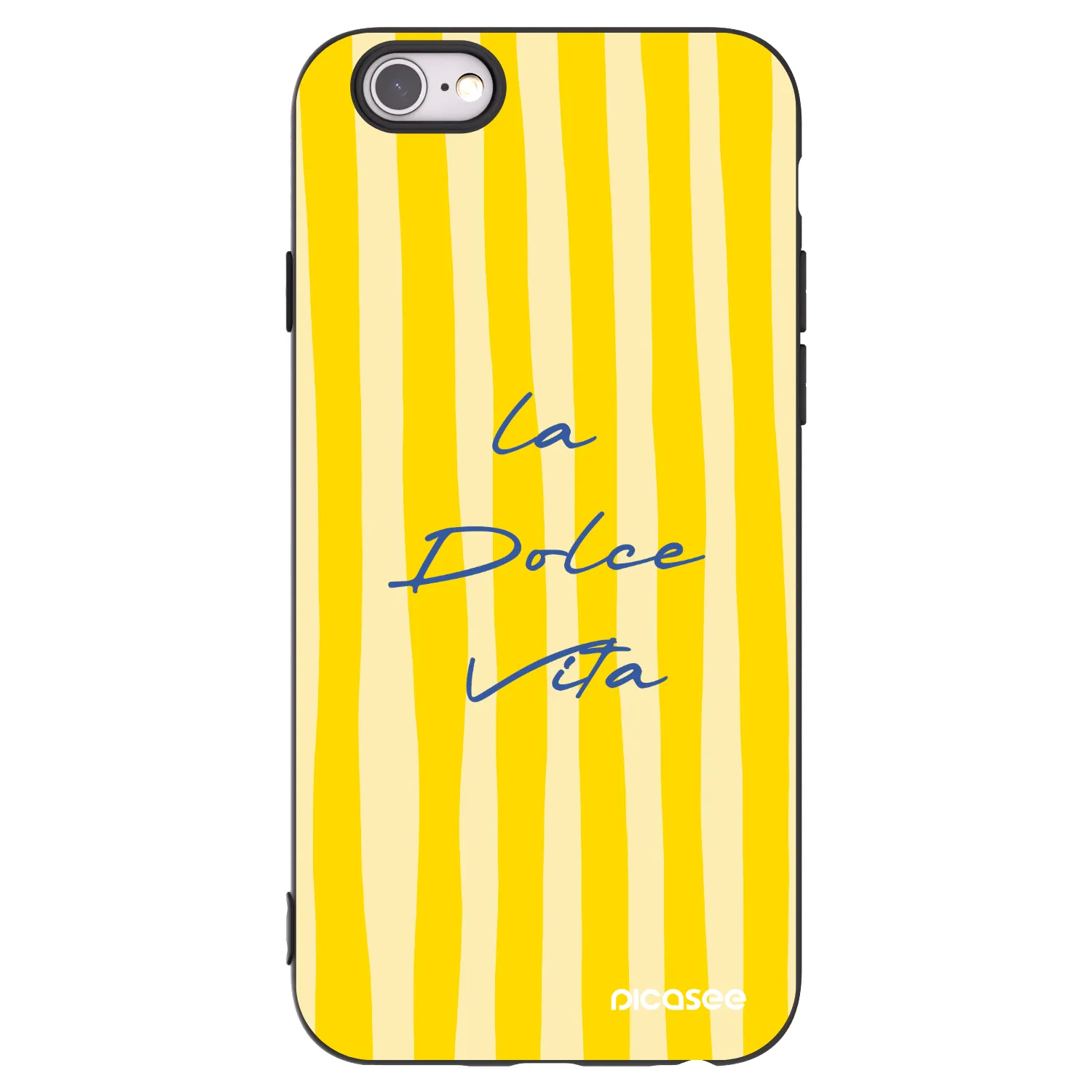 Picasee crna silikonska maskica za Apple iPhone 6/6S - Ladolcevita