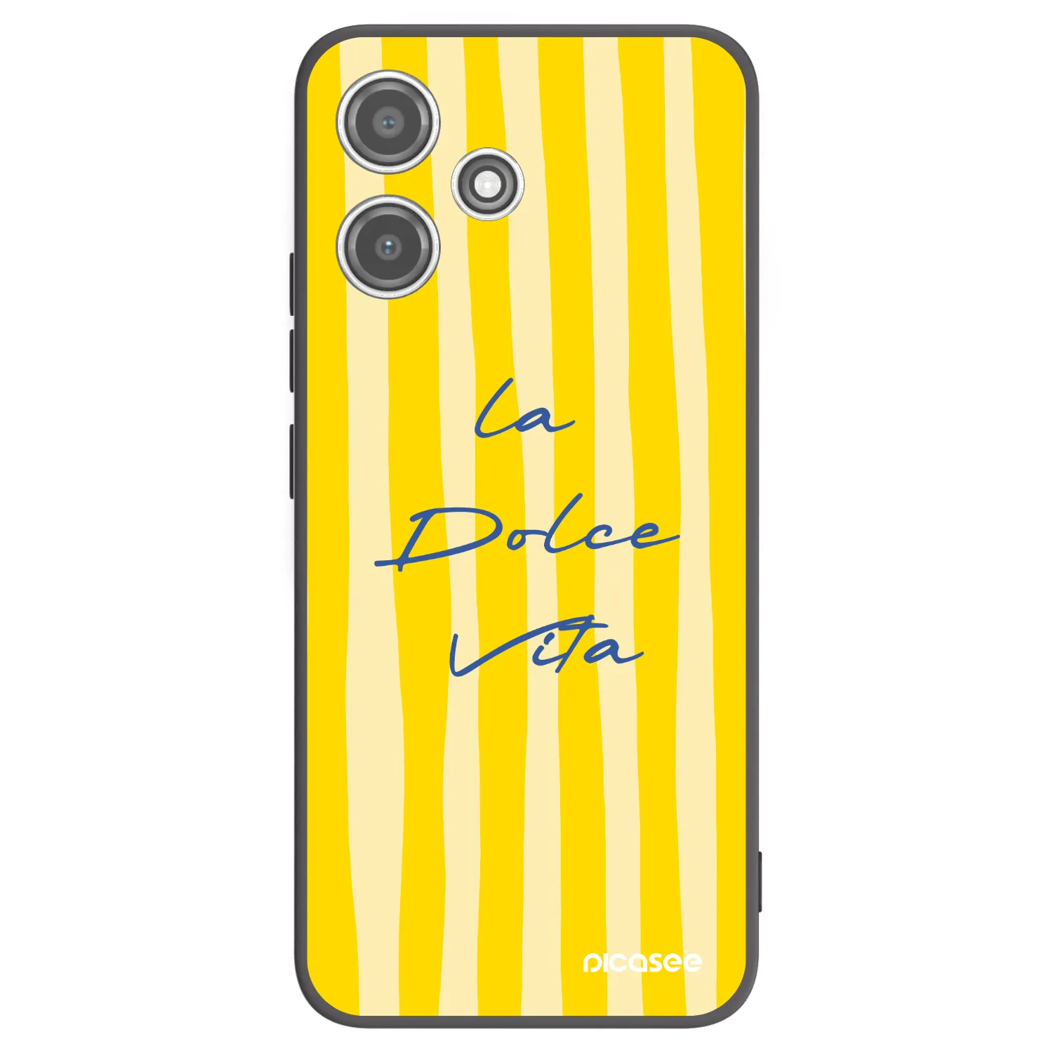 Picasee crna silikonska maskica za Xiaomi Redmi 12 5G - Ladolcevita