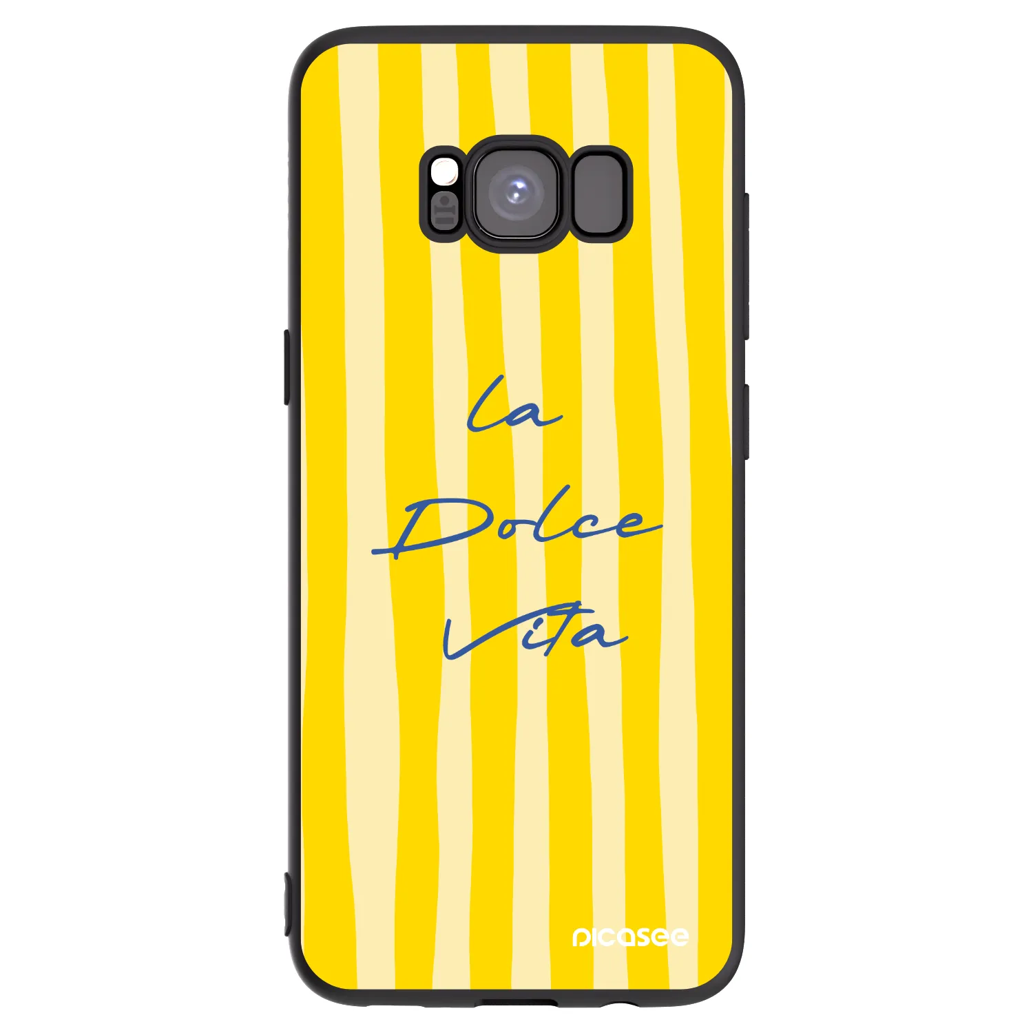 Picasee crna silikonska maskica za Samsung Galaxy S8 G950F - Ladolcevita
