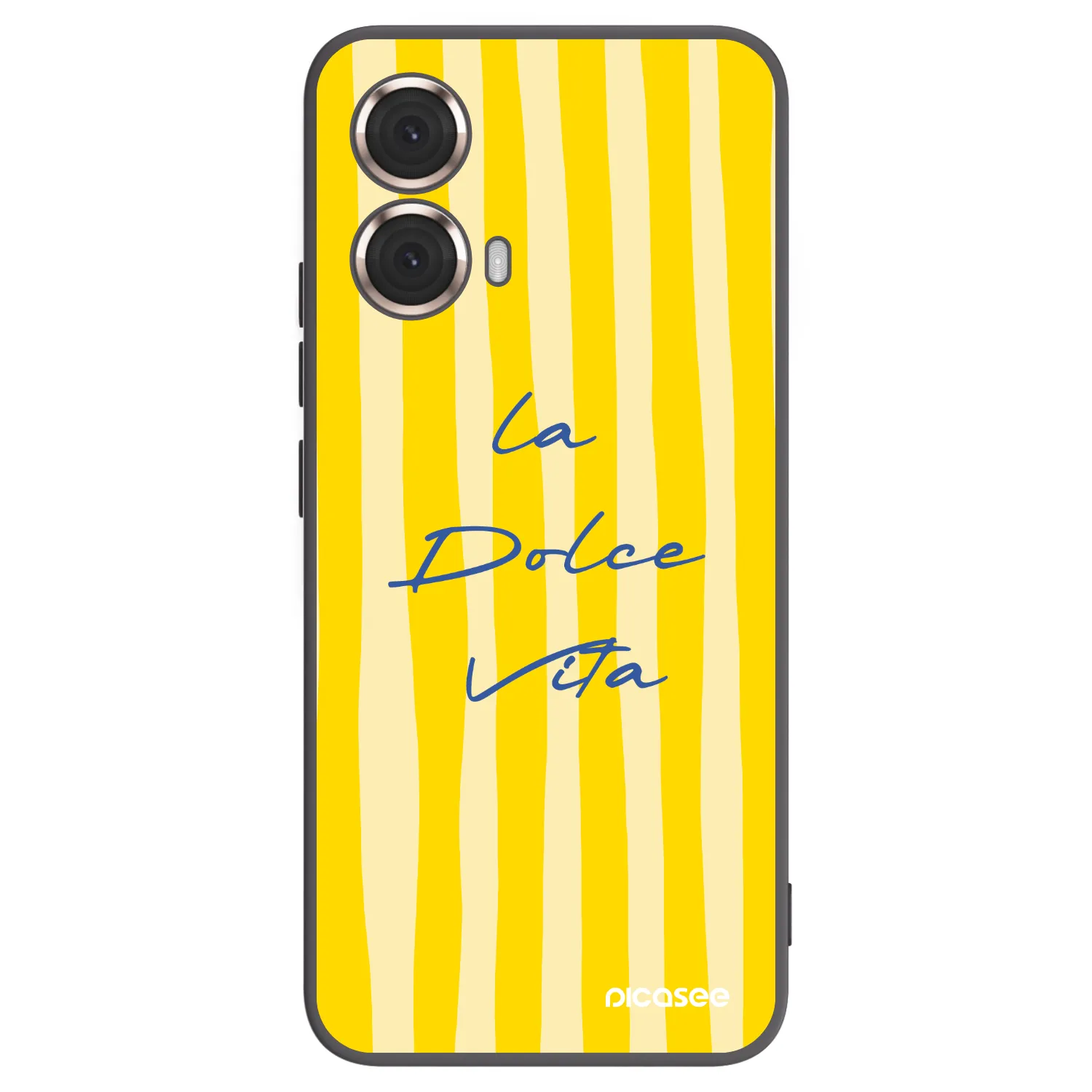 Picasee crna silikonska maskica za Motorola Moto G85 - Ladolcevita
