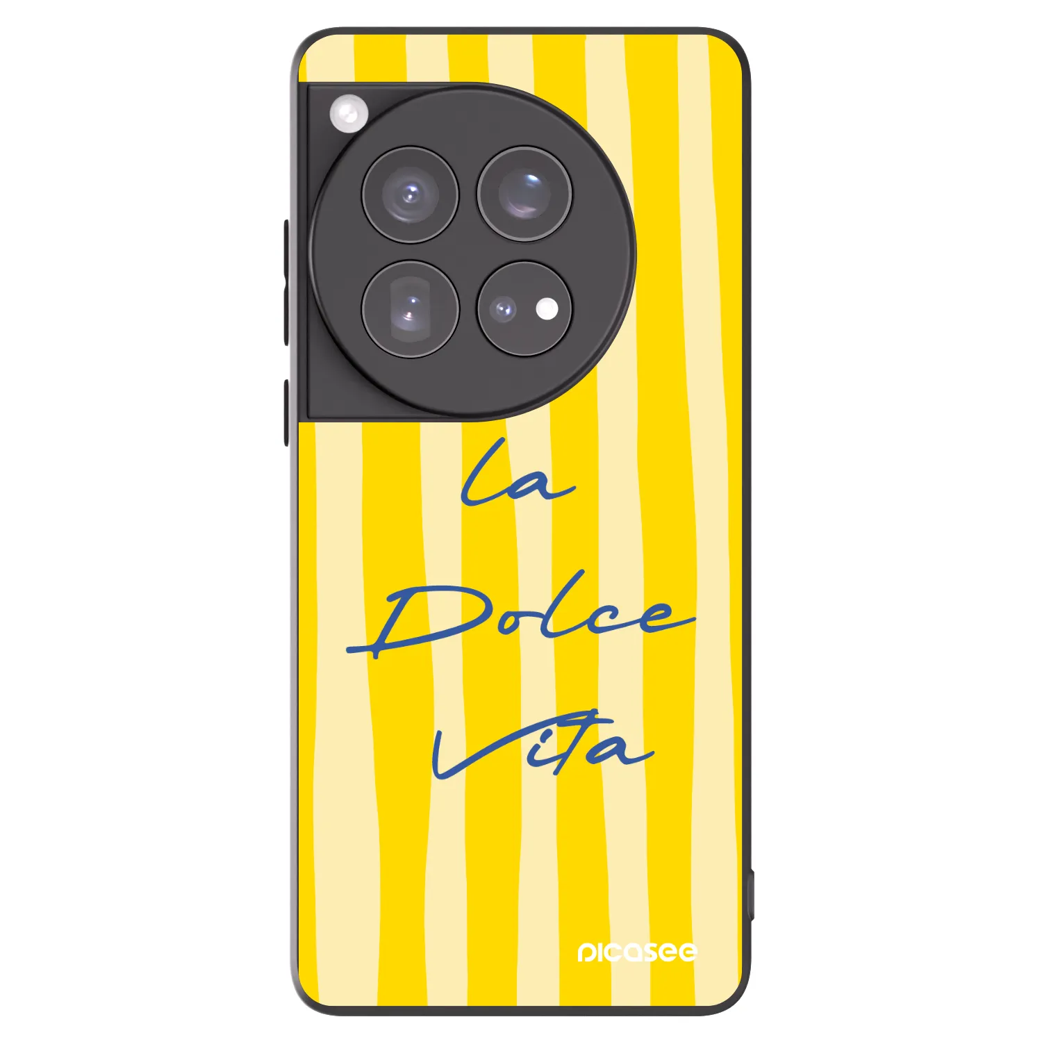 Picasee crna silikonska maskica za OnePlus 12 5G - Ladolcevita