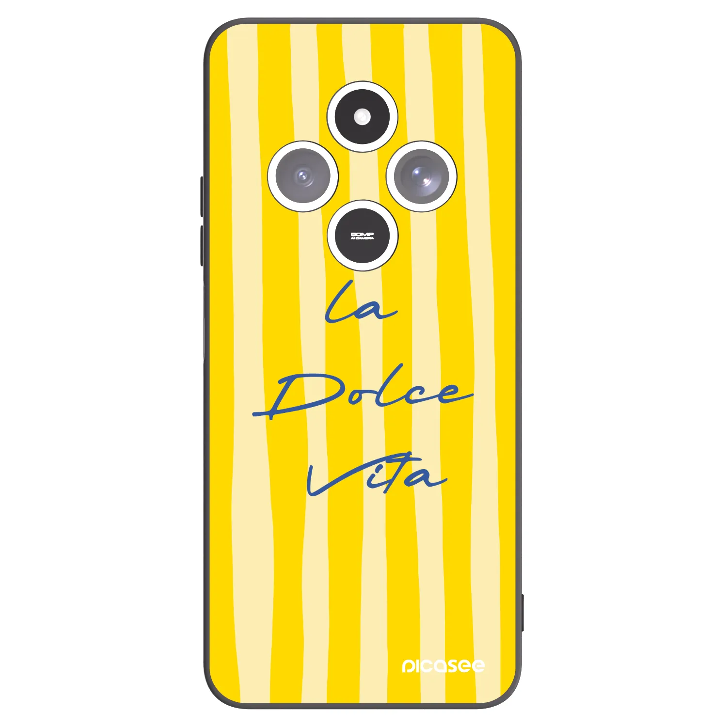 Picasee crna silikonska maskica za Xiaomi Redmi 14C - Ladolcevita