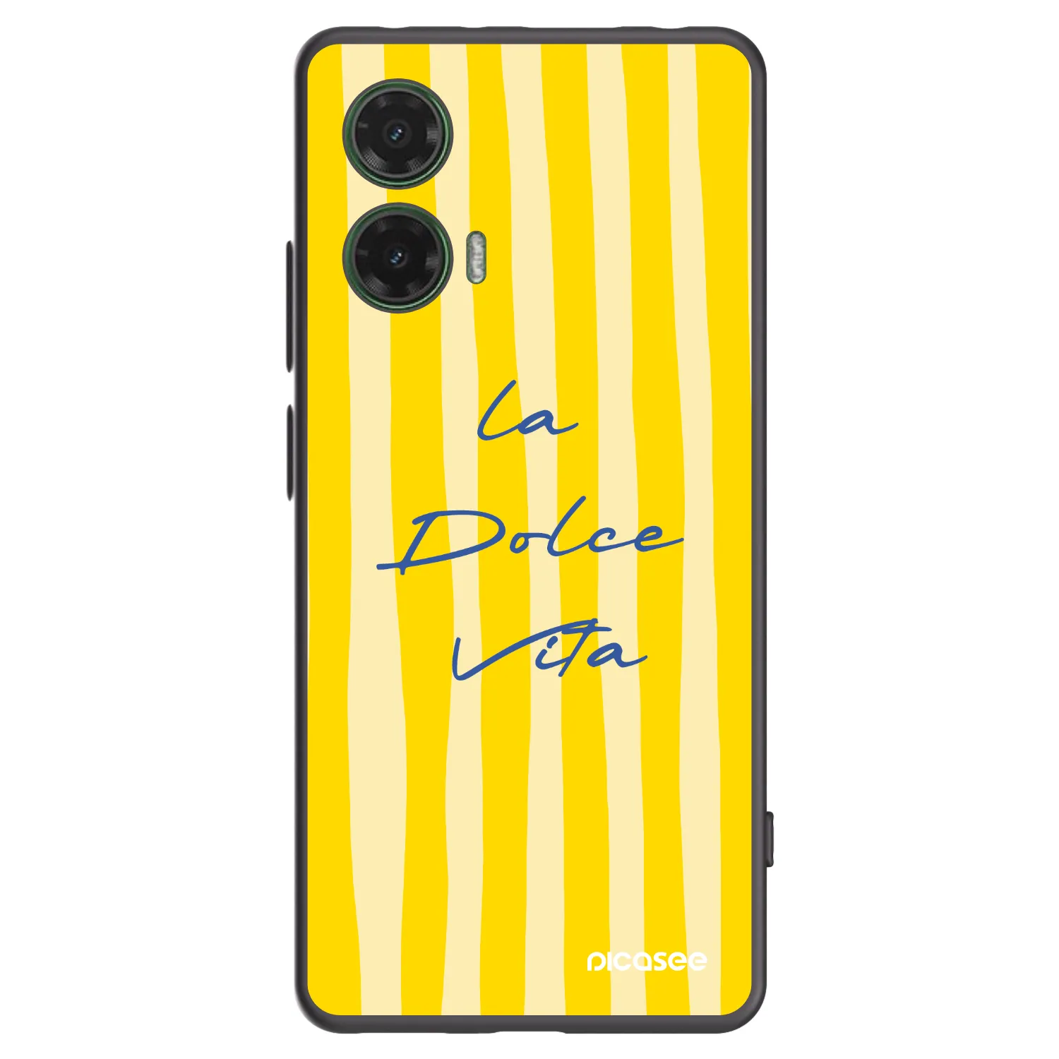 Picasee crna silikonska maskica za Motorola Moto G35 5G - Ladolcevita