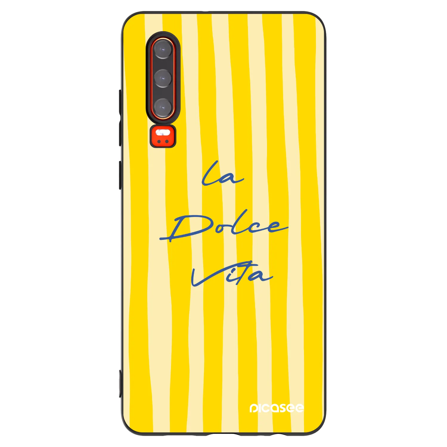 Picasee crna silikonska maskica za Huawei P30 - Ladolcevita