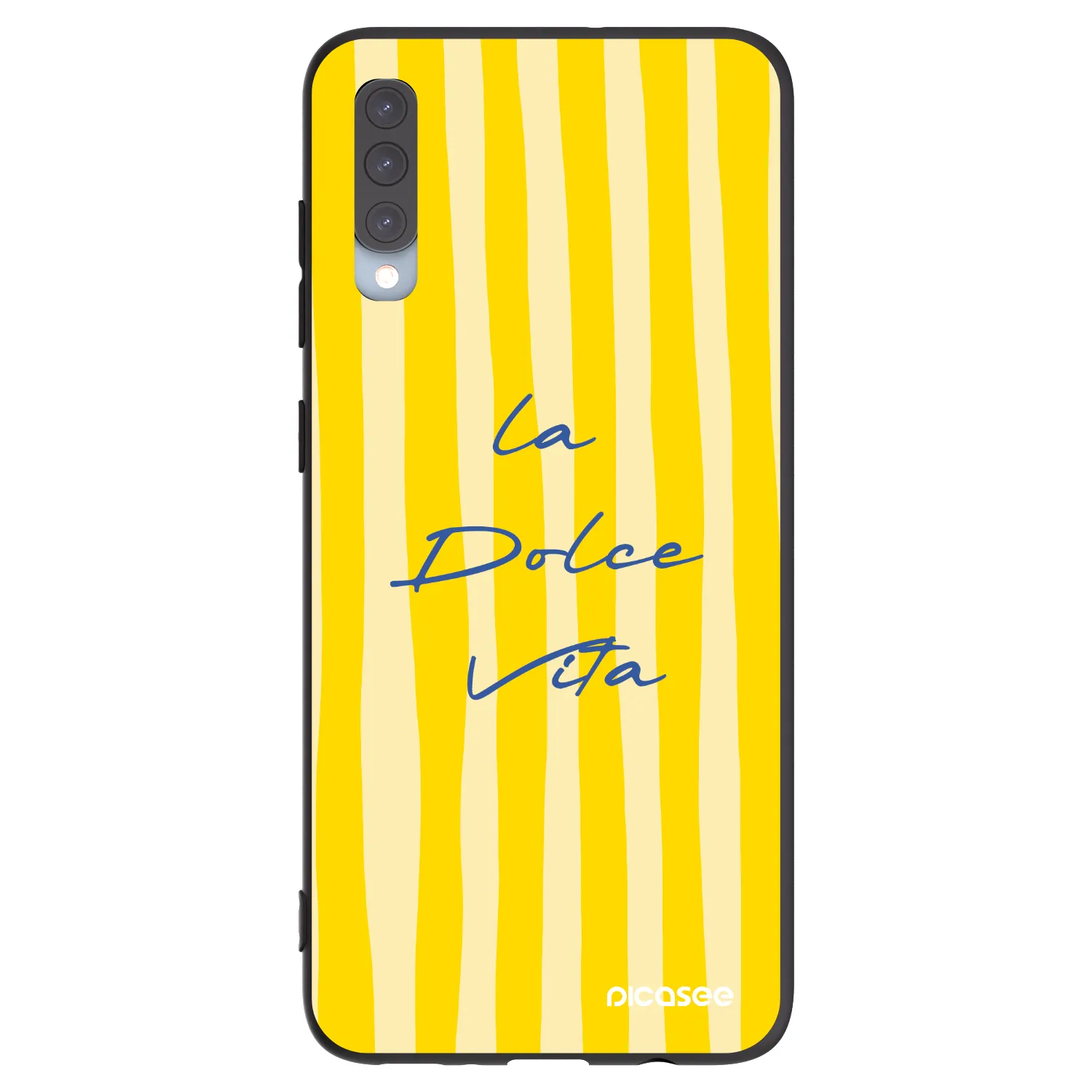 Picasee crna silikonska maskica za Samsung Galaxy A70 A705F - Ladolcevita