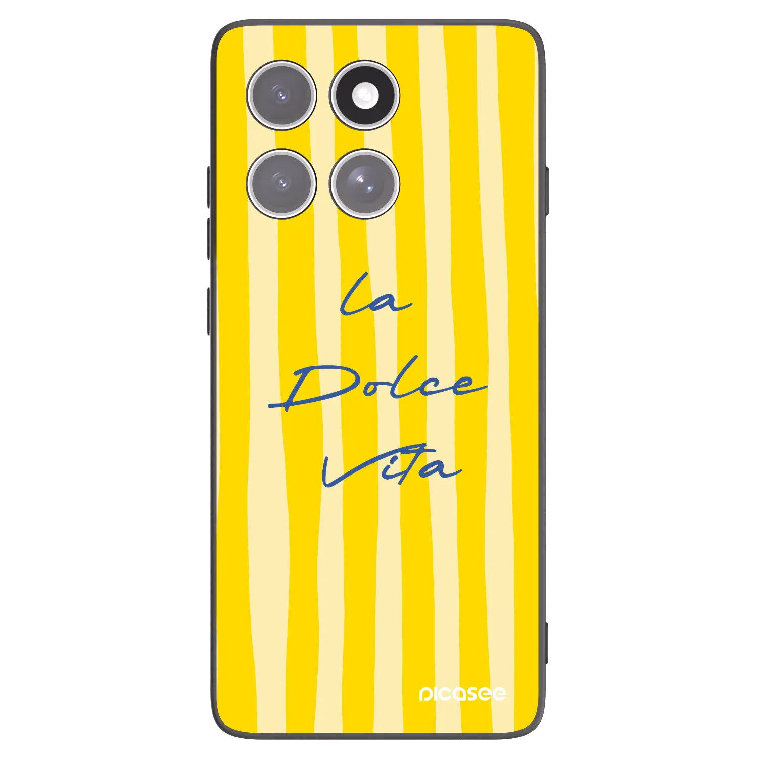 Picasee crna silikonska maskica za Motorola Edge 60 Pro - Ladolcevita