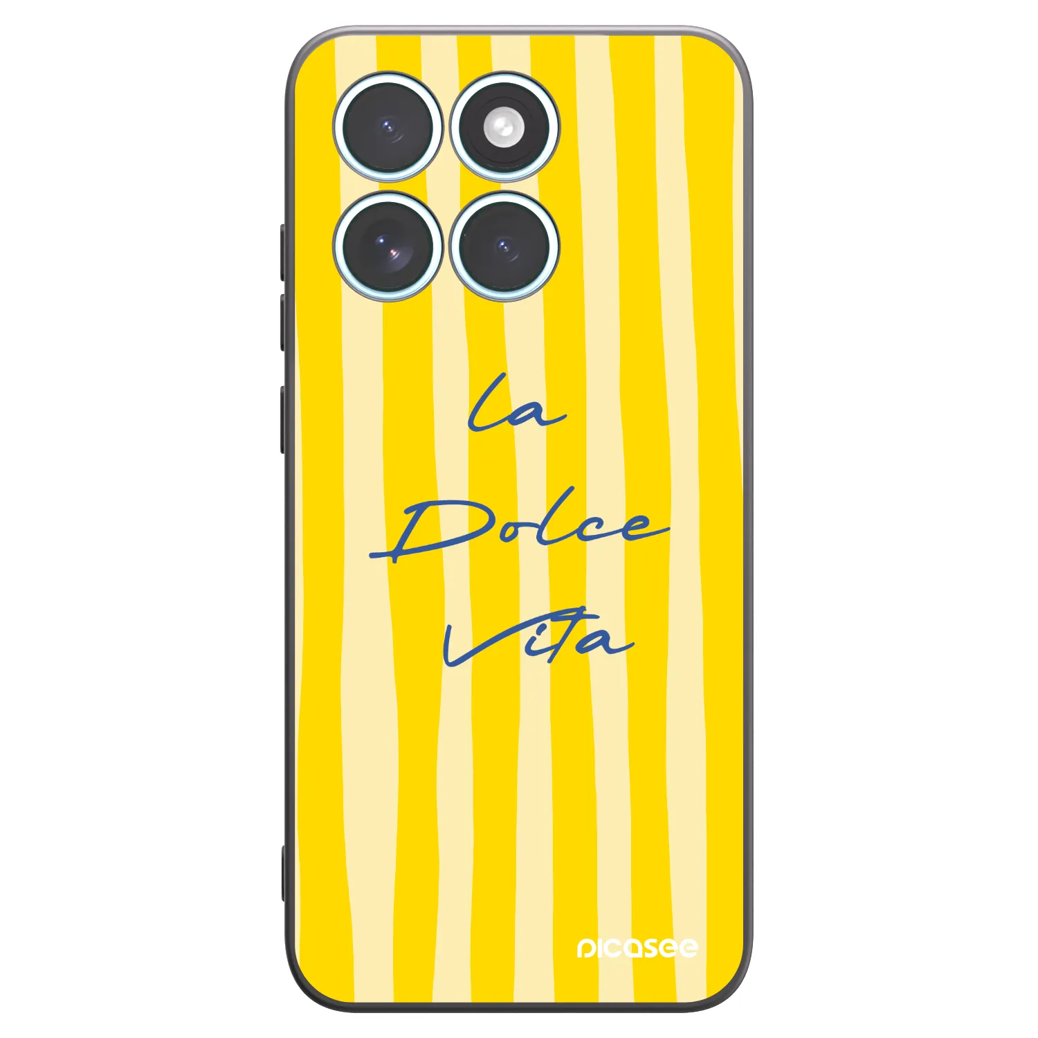 Picasee crna silikonska maskica za Motorola Edge 70 Fusion - Ladolcevita