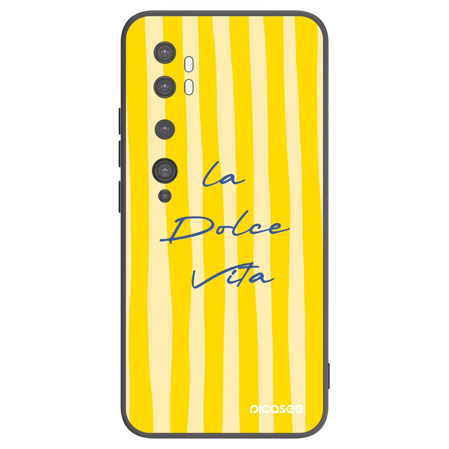 Picasee crna silikonska maskica za Xiaomi Mi Note 10 (Pro) - Ladolcevita
