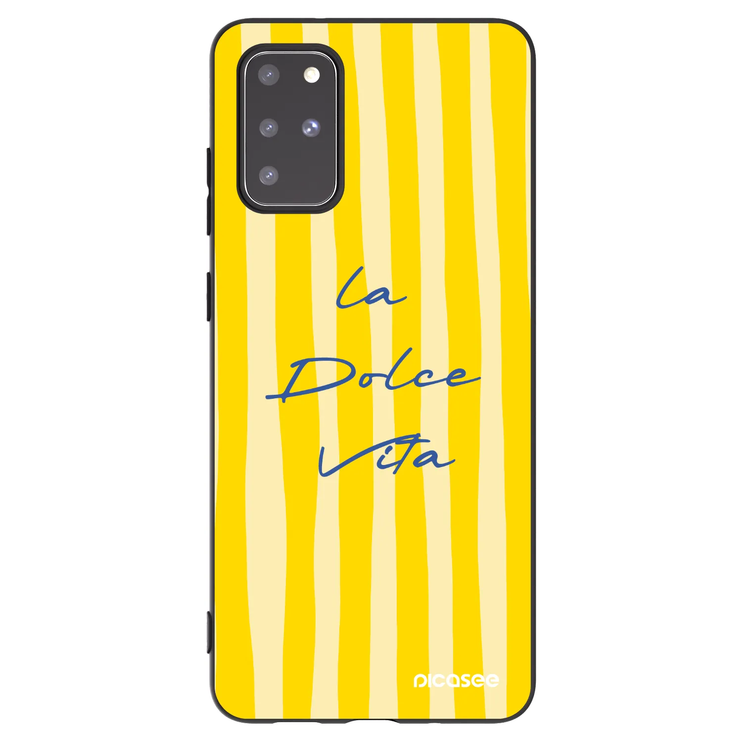 Picasee crna silikonska maskica za Samsung Galaxy S20+ G985F - Ladolcevita