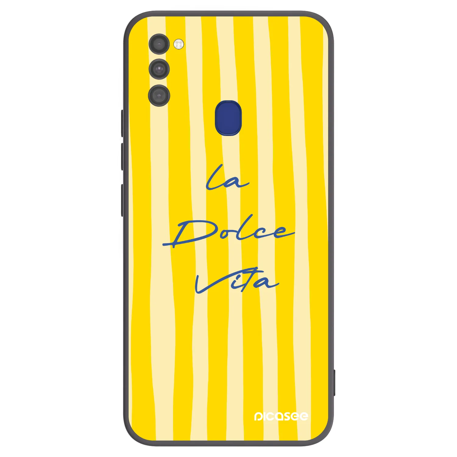Picasee crna silikonska maskica za Samsung Galaxy M21 M215F - Ladolcevita