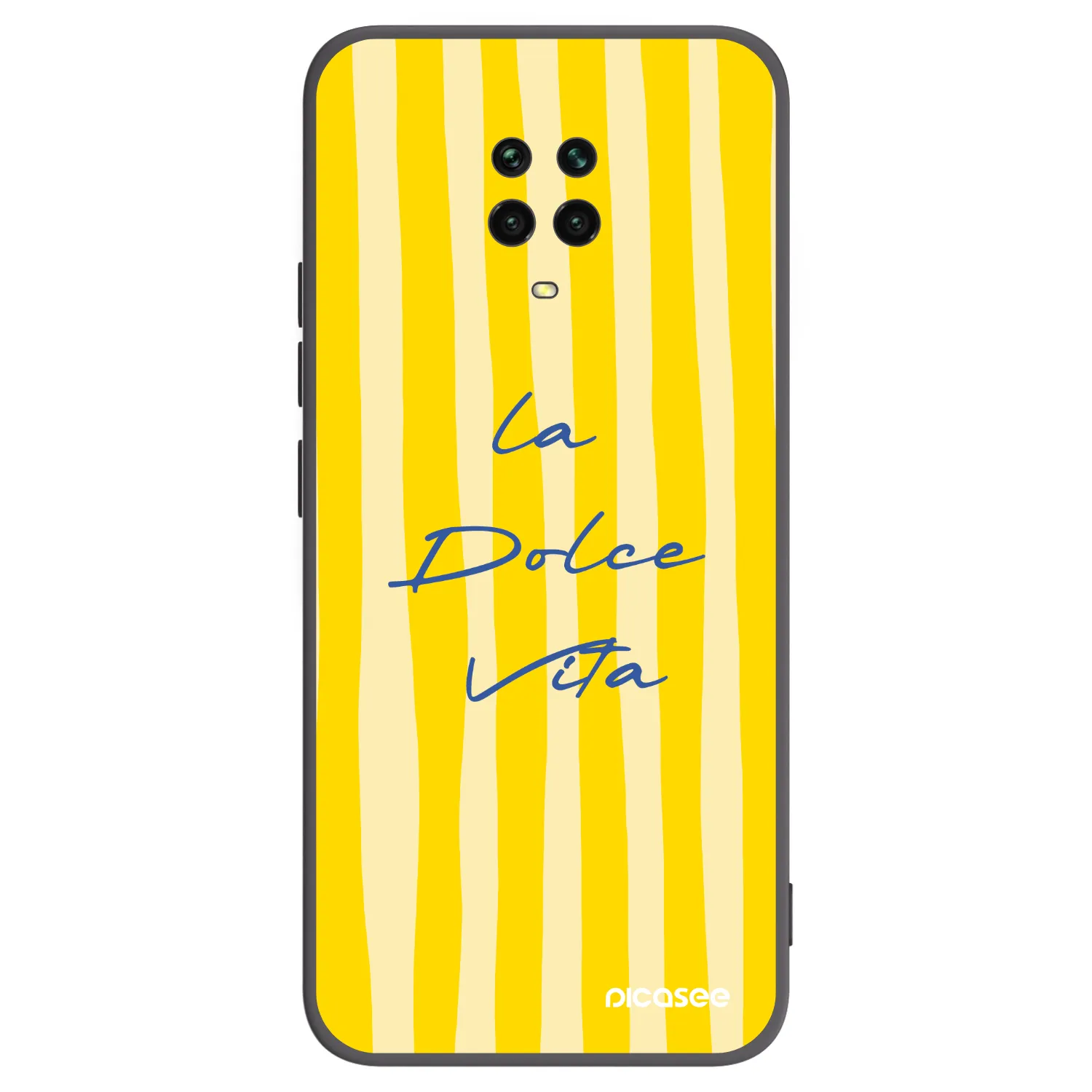 Picasee crna silikonska maskica za Xiaomi Redmi Note 9S - Ladolcevita