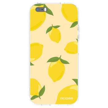 Picasee silikonska prozirna maskica za Apple iPhone 5/5S/SE - Limoncella