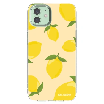 Picasee silikonska prozirna maskica za Apple iPhone 12 Pro - Limoncella