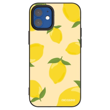 Picasee crna silikonska maskica za Apple iPhone 12 mini - Limoncella