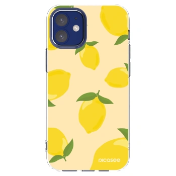 Picasee silikonska prozirna maskica za Apple iPhone 12 mini - Limoncella