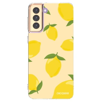 Picasee silikonska prozirna maskica za Samsung Galaxy S21+ 5G G996F - Limoncella