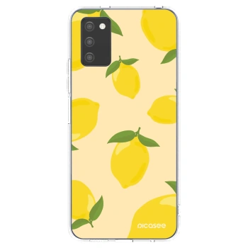 Picasee silikonska prozirna maskica za Samsung Galaxy A02s A025G - Limoncella