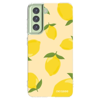 Picasee silikonska prozirna maskica za Samsung Galaxy S21 FE 5G - Limoncella