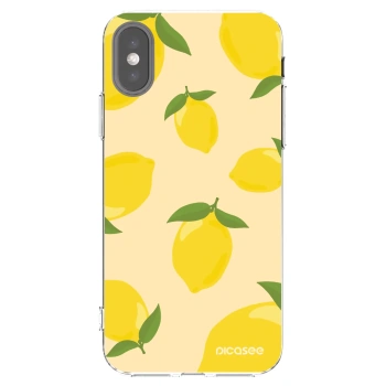 Picasee silikonska prozirna maskica za Apple iPhone X/XS - Limoncella