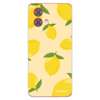 Picasee silikonska prozirna maskica za Motorola Moto G84 5G - Limoncella