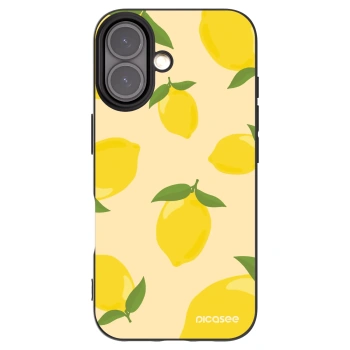 Picasee crna silikonska maskica za Apple iPhone 16 - Limoncella