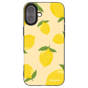 Picasee crna silikonska maskica za Apple iPhone 16 Plus - Limoncella