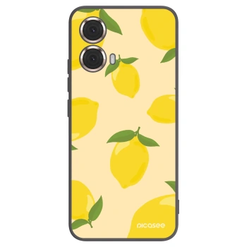 Picasee crna silikonska maskica za Motorola Moto G85 - Limoncella