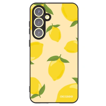 Picasee crna silikonska maskica za Samsung Galaxy S24 FE S721B - Limoncella