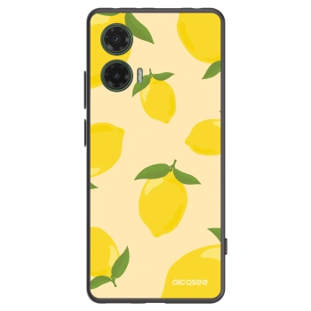 Picasee crna silikonska maskica za Motorola Moto G35 5G - Limoncella