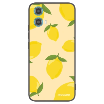 Picasee crna silikonska maskica za Motorola Moto G34 5G - Limoncella