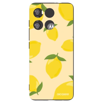 Picasee crna silikonska maskica za Motorola Edge 60 5G - Limoncella
