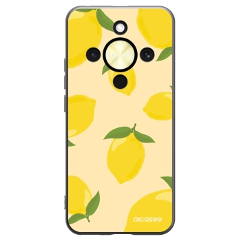 Picasee crna silikonska maskica za Honor Magic8 Lite 5G - Limoncella