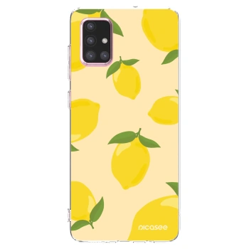 Picasee silikonska prozirna maskica za Samsung Galaxy A71 A715F - Limoncella