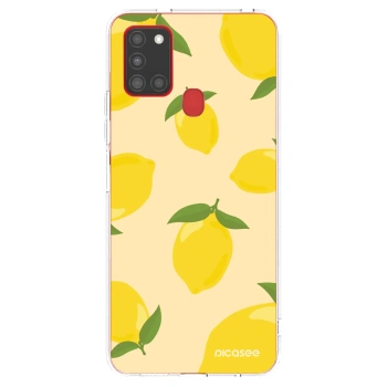 Picasee silikonska prozirna maskica za Samsung Galaxy A21s - Limoncella