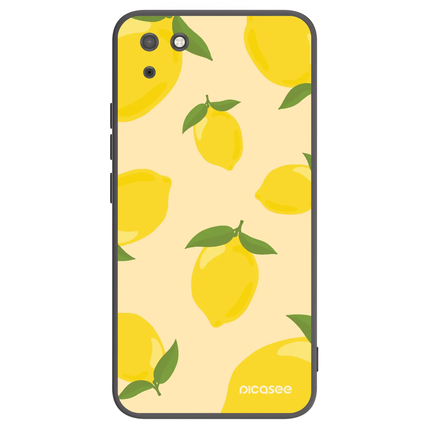 Picasee crna silikonska maskica za Huawei Y5P - Limoncella