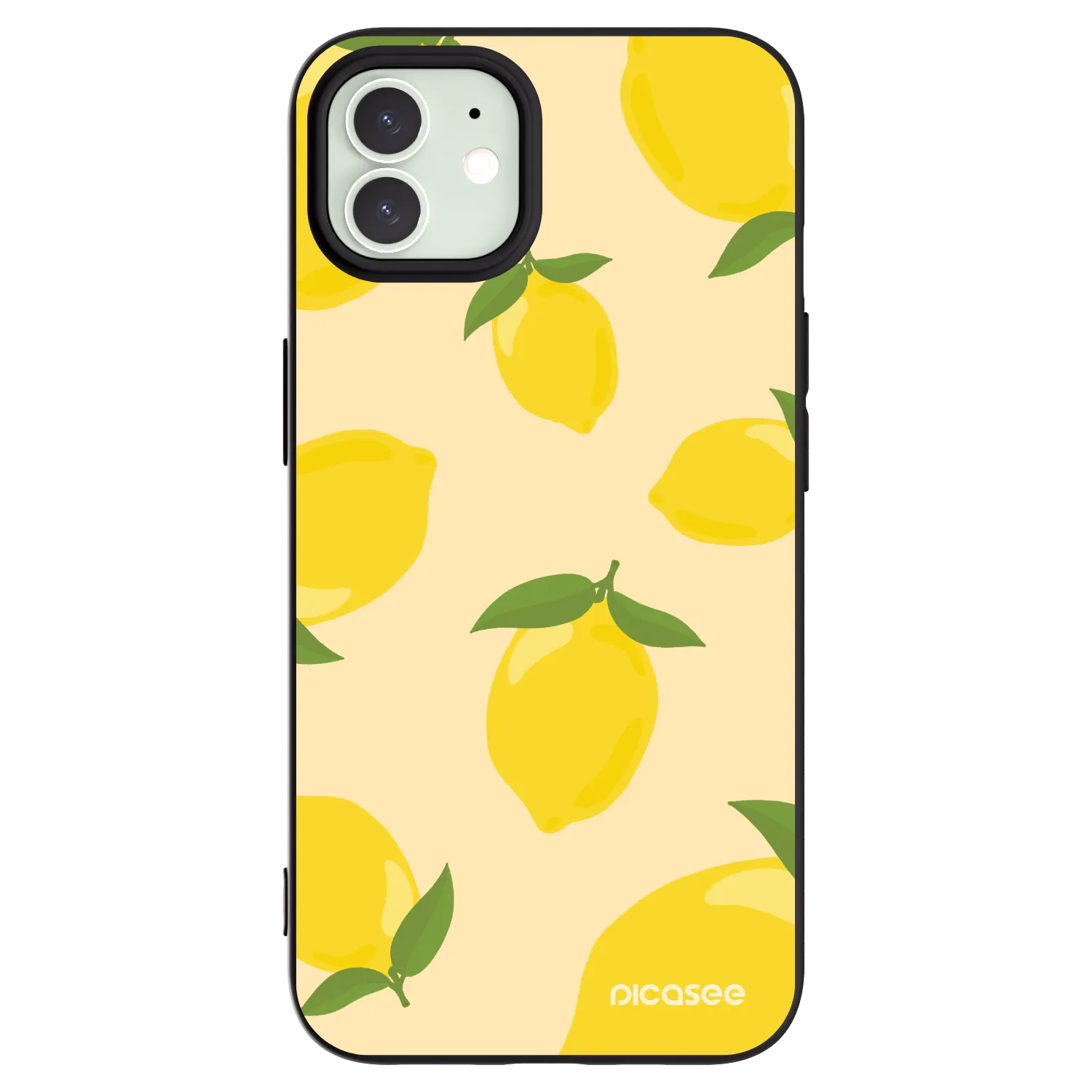 Picasee crna silikonska maskica za Apple iPhone 12 Pro - Limoncella