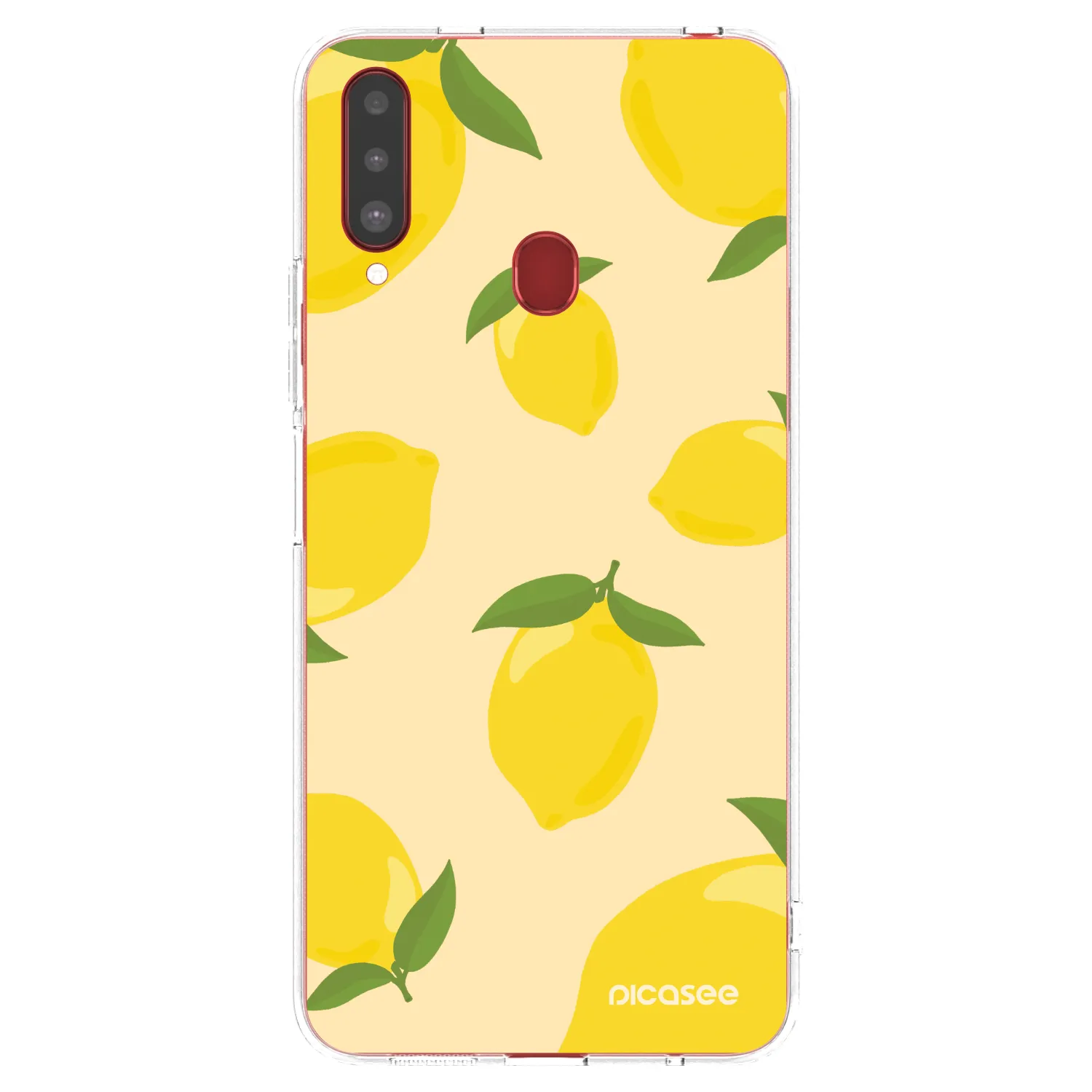 Picasee silikonska prozirna maskica za Samsung Galaxy A20s - Limoncella