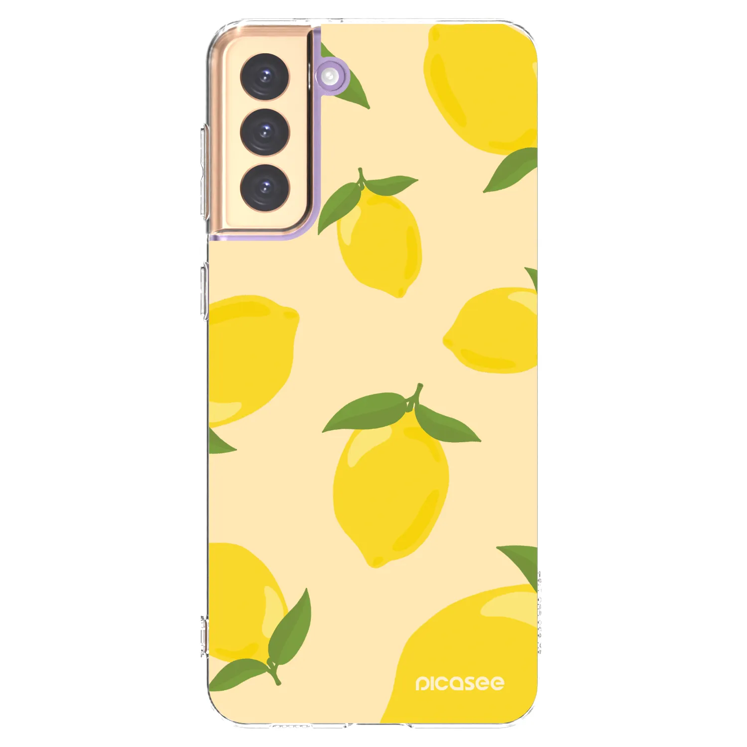 Picasee silikonska prozirna maskica za Samsung Galaxy S21+ 5G G996F - Limoncella